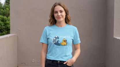Funny Duck T-Shirt – It Is What It Is Shirt| Chaotic Duck Meme Tee| Burnout Humor Graphic Tee| Funny Introvert Gift