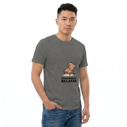 Professional Relaxer Shirt | Funny Capybara Meme Tee | Chill Capybara Graphic T-Shirt | Relaxed Vibes Shirt