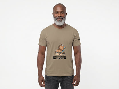 Professional Relaxer Shirt | Funny Capybara Meme Tee | Chill Capybara Graphic T-Shirt | Relaxed Vibes Shirt